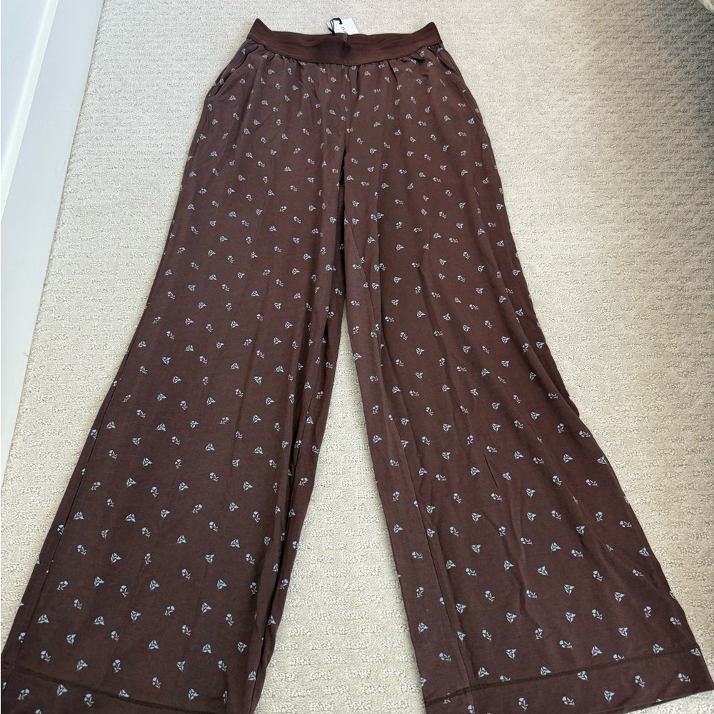 WeWoreWhat Brown Wide Leg Pants size small with tags